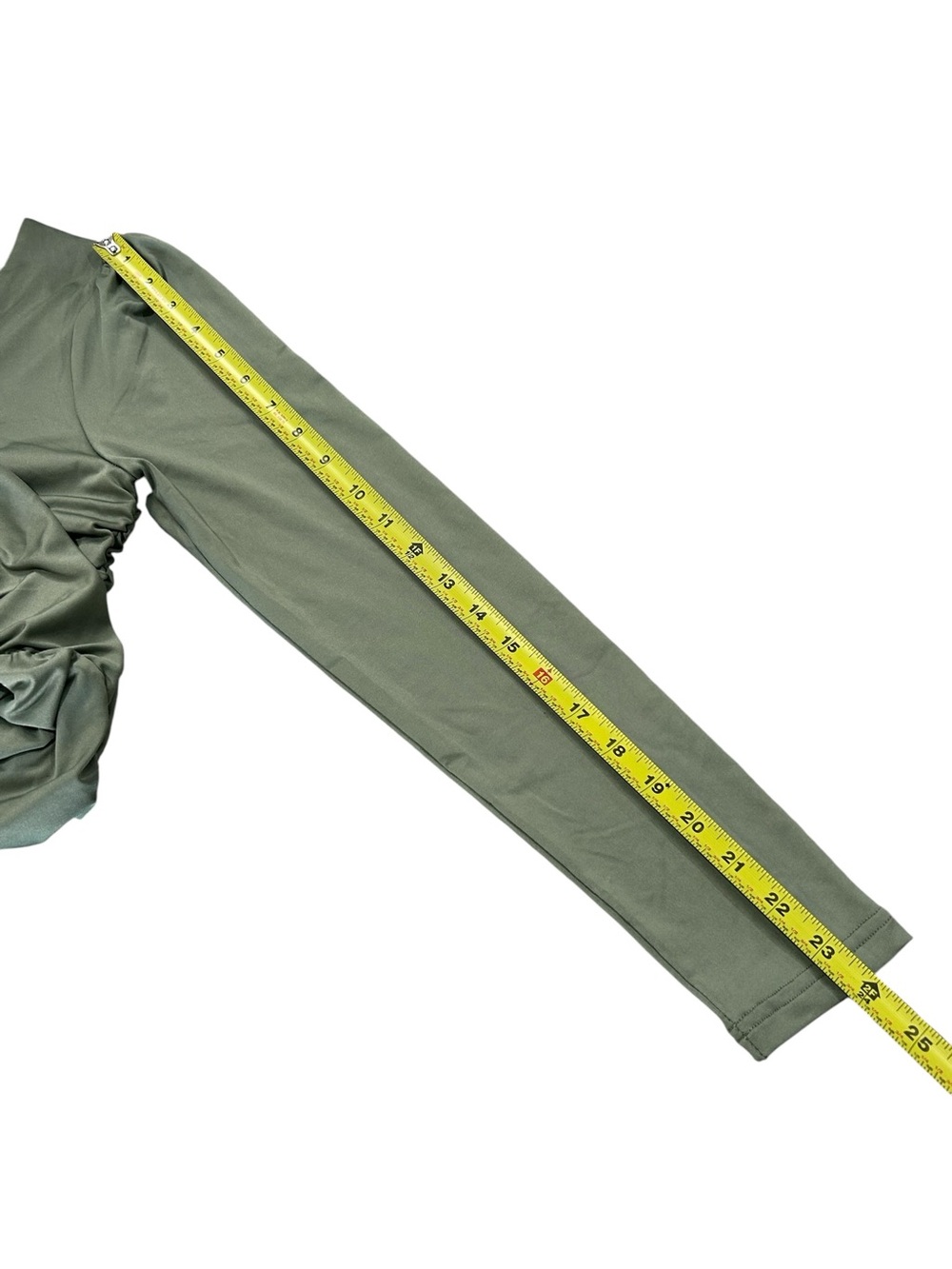 Baltic Born NWT Camden Town Midi Dress Medium in Dusty Sage Green Ruched Detail - Picture 11 of 13